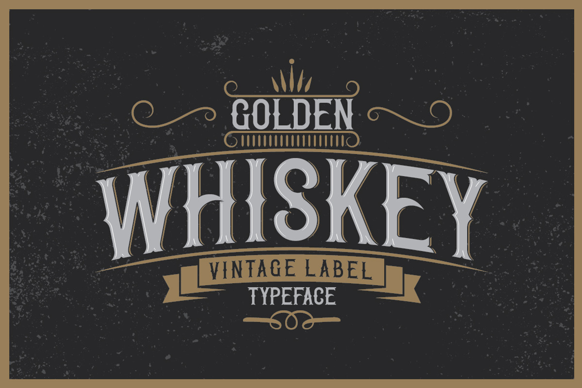Golden Whiskey typeface
