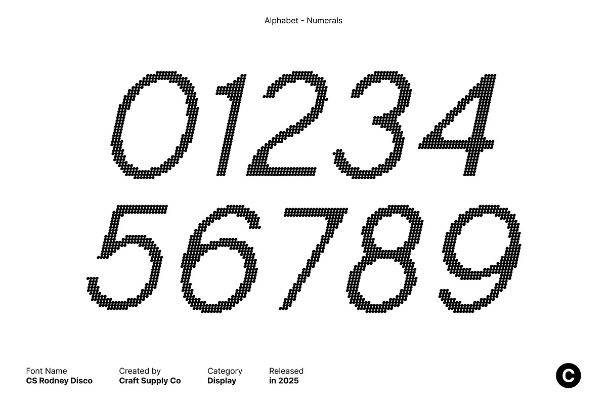 CS Rodney Disco, a Sans Serif Font by Craft Supply Co. (Photo 3 of 8)