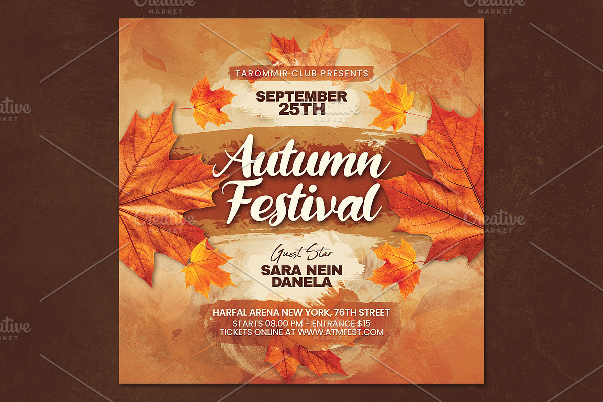 Autumn Festival Flyer Template, a Flyer Template by Tarommir (Photo 3 of 4)