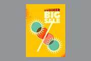 Summer Sale grunge vector poster set, a Seasonal Illustration by PoPaShop (Thumbnail 2 of 9)