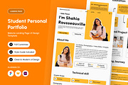 Shahia - Student Portfolio Landing, a Landing Page Template by productype1 (Thumbnail 1 of 5)