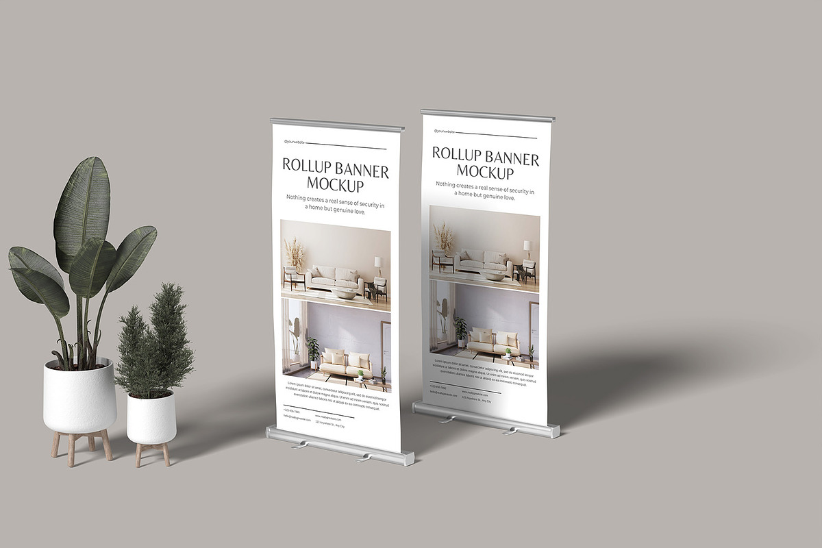 Rollup Banner Mockup, an Advertising Mockup by ZifaraDesign (Photo 9 of 11)