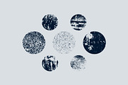 Vector grunge round textures set., a Texture Graphic by PoPaShop (Thumbnail 2 of 6)