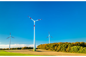 Wind turbines in Rhineland, an Industrial Photo by Leonid Andronov