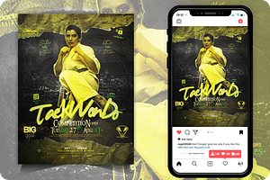 Taekwondo Sport Event Flyer, a Flyer Template by regalDRAW