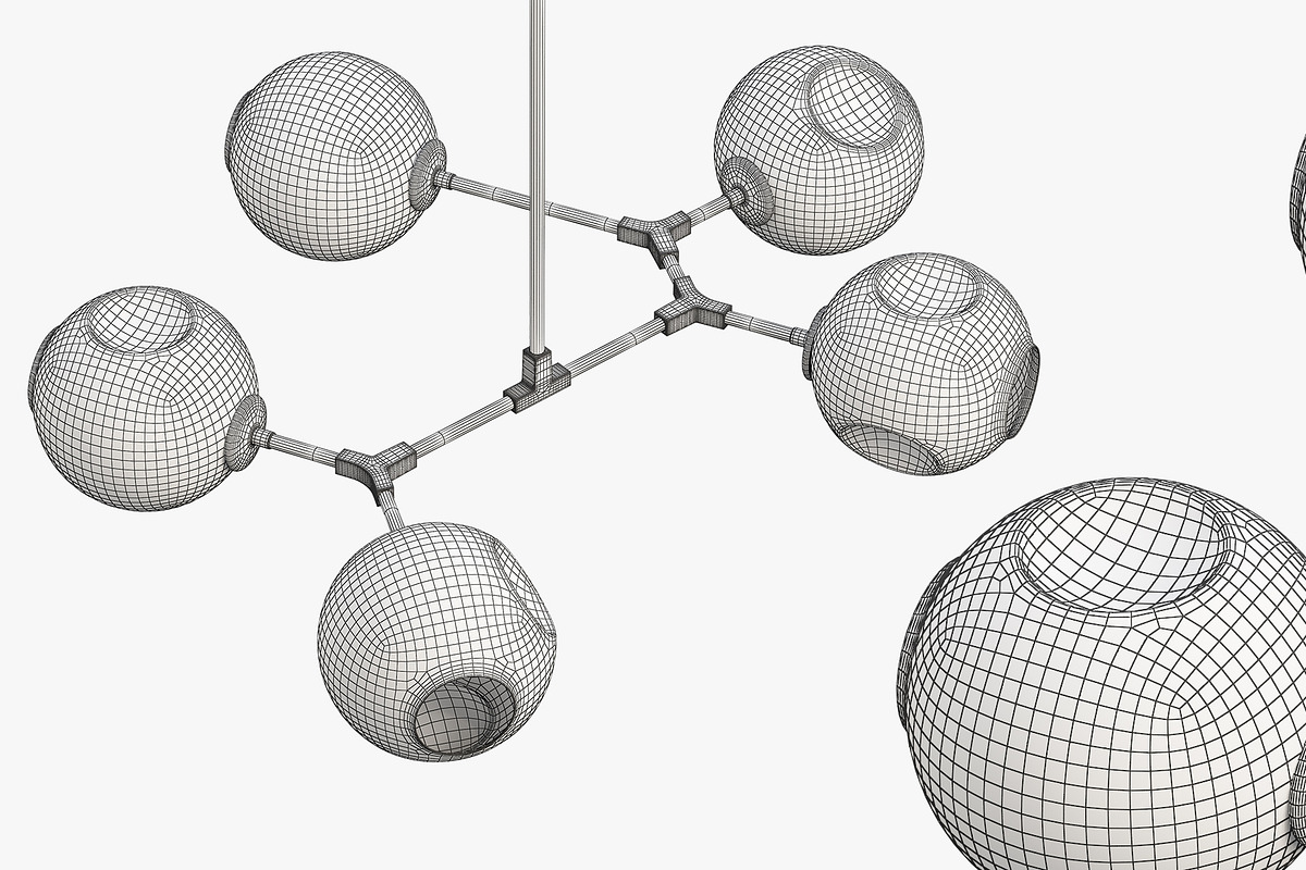 Joybird Atlas Chandelier, a Light 3D Model by 3dmitruk (Photo 9 of 10)