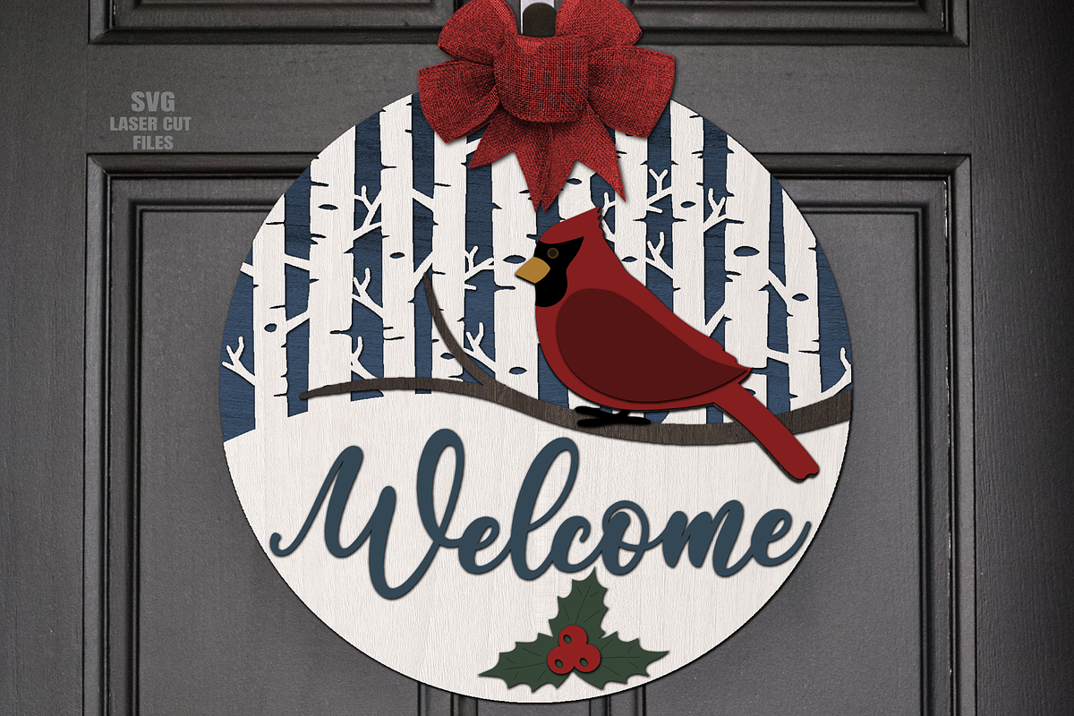 Cardinal SVG | Welcome Sign SVG, a Graphic by Cloud9DesignSVG (Photo 4 of 4)