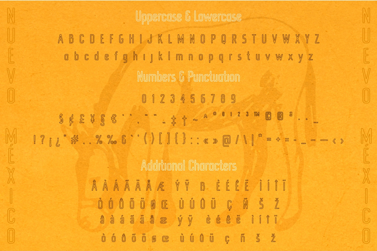 New Mexico southwestern style font, a Sans Serif Font by Fat Hamster (Photo 10 of 12)