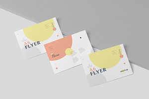 A6 Single Page Flyer Mockups