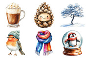 Cute Winter Clipart, an Illustration by Daily.Designs (Thumbnail 4 of 5)