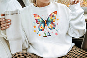Christmas Colorful Butterfly Patchwo, an Illustration by Sublimation Artist (Thumbnail 4 of 6)