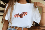 Flying Bat Pattern Clipart, an Illustration by CrexoraLab (Thumbnail 4 of 5)