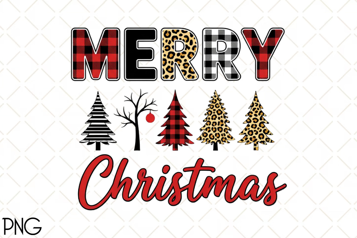 Merry Christmas PNG, an Illustration by Black Bird Studio (Photo 1 of 4)
