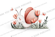 Watercolor Illustration with Cute Bu, a Decorative Illustration by BazziBa♥ (Thumbnail 3 of 4)