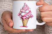 Whimsical Pink Summer Poolside Clipa, a Seasonal Illustration by Canvas Craft (Thumbnail 5 of 7)