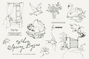 When Spring Begins: Line Art, a Seasonal Illustration by Purple (Thumbnail 15 of 15)