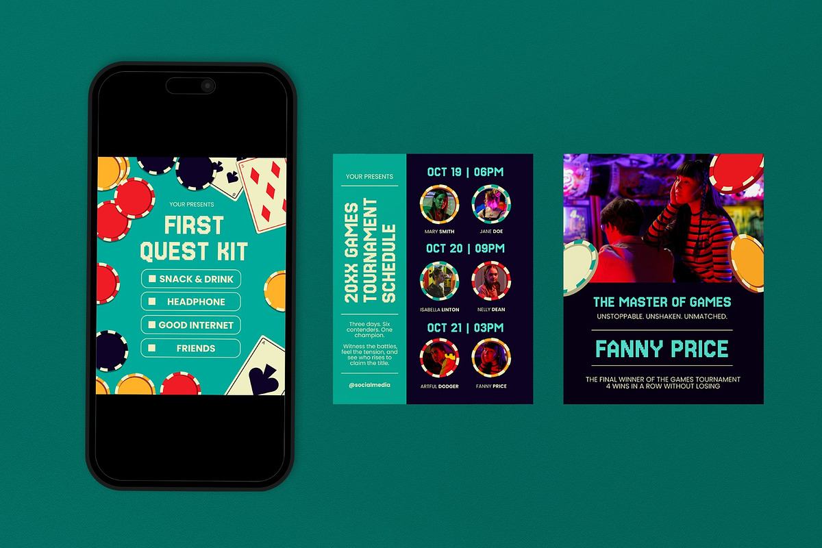 Video Game Instagram Post - Figma, a Social Media Template by graphicook (Photo 3 of 3)