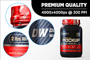 2lb Whey Protein Jar Mockup A1-Pro, a Packaging Mockup by Design Warlord (Thumbnail 12 of 16)