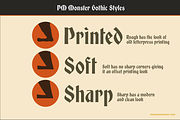 PM Monster Gothic, a Blackletter Font by Paper Moon Graphic Supply (Thumbnail 3 of 13)