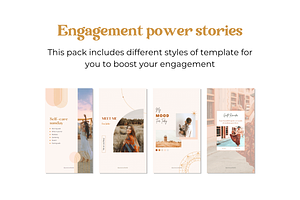 100 Instagram Boho Stories Template