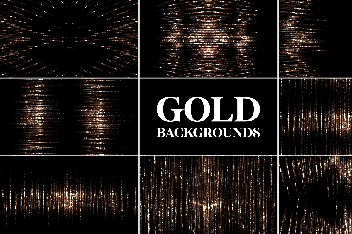 Gold Backgrounds for DaVinci Resolve, a Templates & Theme by FlashFXbox (Photo 1 of 2)