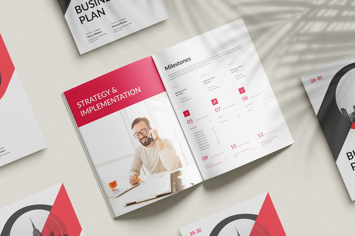 Business Plan Brochure Template, a Brochure Template by PixWork (Photo 3 of 6)