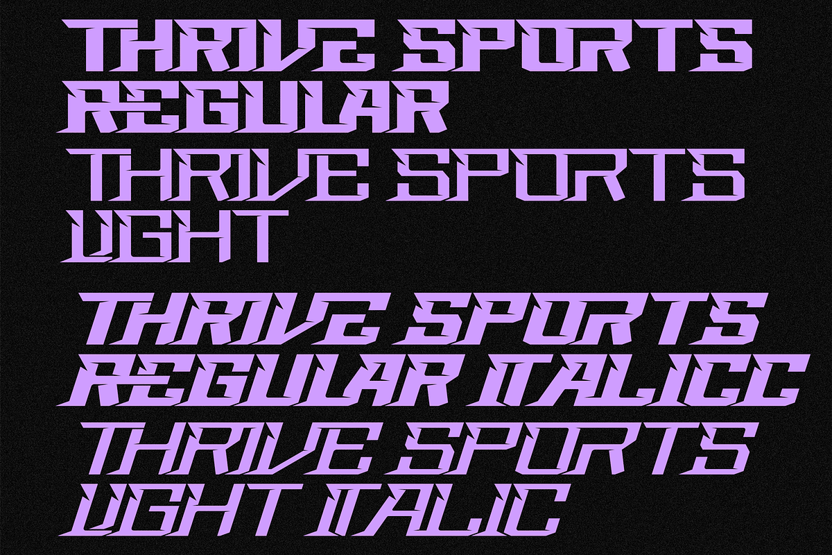 Thrive Sports Font, a Sans Serif Font by 177Studio (Photo 8 of 8)