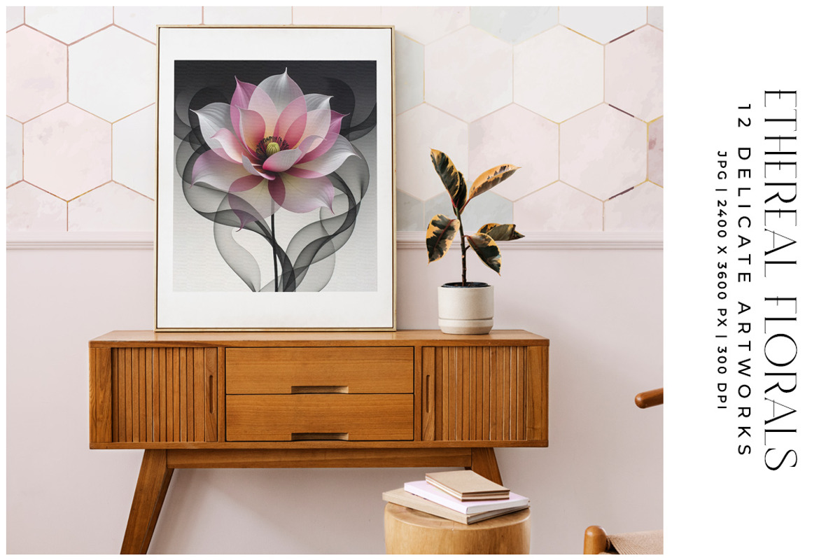 Ethereal Florals, a Decorative Illustration by Digital Art Creations (Photo 5 of 7)