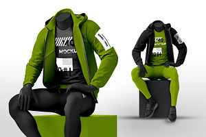 Male Mannequin Hoodie Mockups