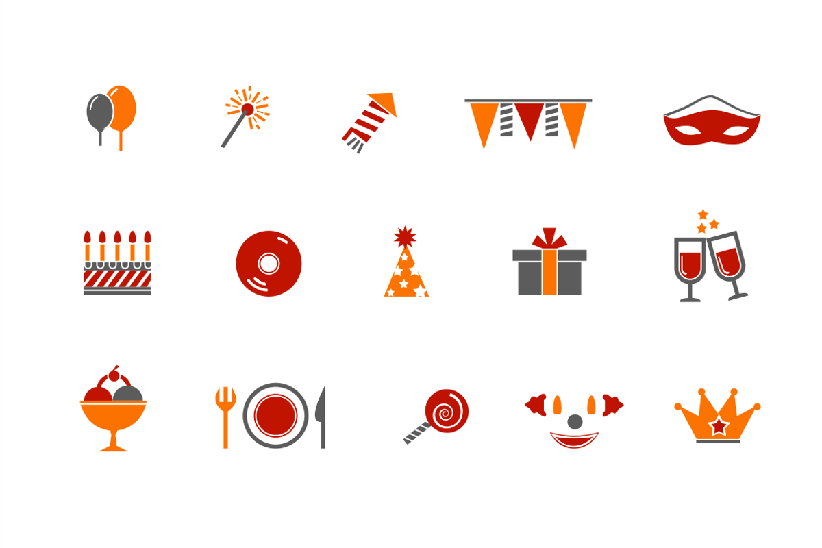 12 Party and Celebration Icons