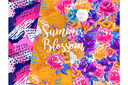 Floral clipart AND floral papers, an Illustration by Collart Studio (Thumbnail 4 of 8)
