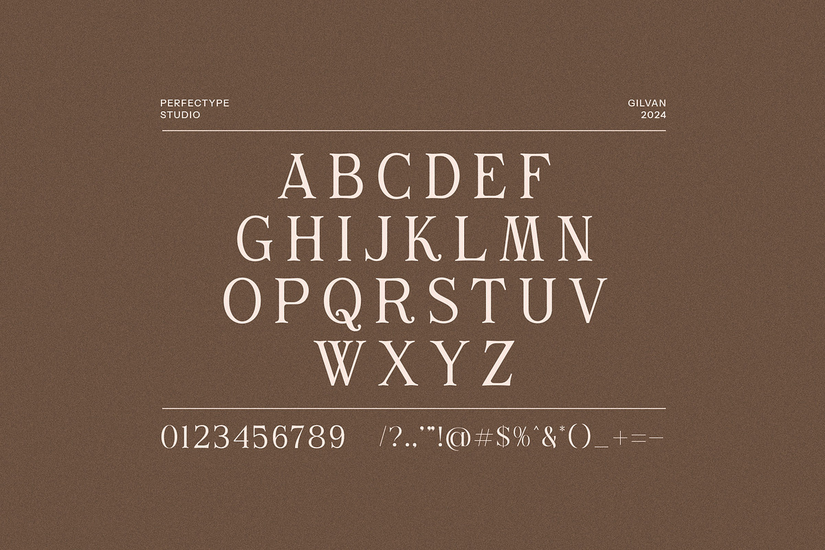 Gilvan Modern Serif Font, a Serif Font by Perfectype (Photo 8 of 8)