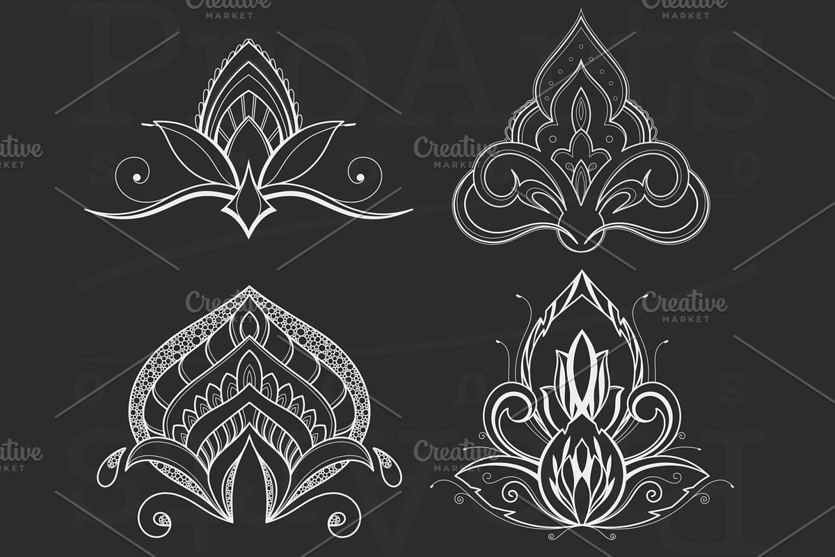 Ornament + Flowers, Pattern + Flower, a Brush Add-On by Lucrumplus (Photo 8 of 10)