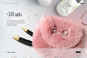 Little Fashion Apparel Mockup Bundle, a Hoody Mockup by creatsy5 (Thumbnail 5 of 15)