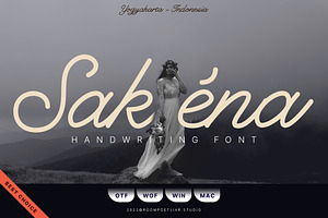 Sakéna Handwriting Font