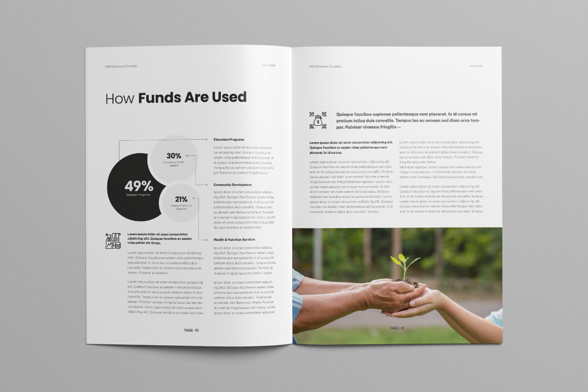 Nonprofit Brochure | Canva & MS Word, a Brochure Template by HiveArts (Photo 6 of 11)