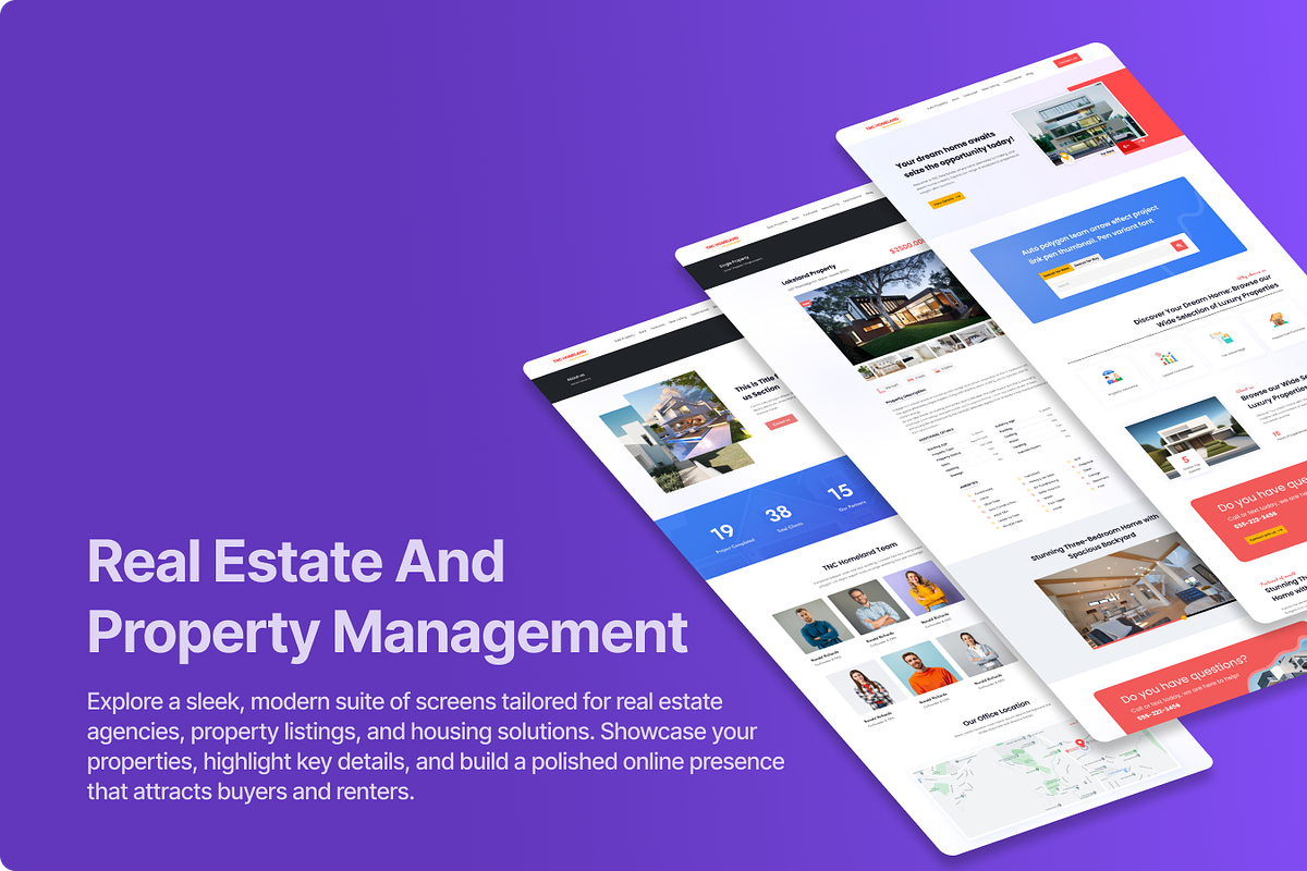 TNC Homeland – Real Estate Figma UI, an UI Kit Template by TNCFlow (Photo 5 of 5)