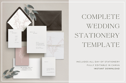 Editable Wedding Invitation Template