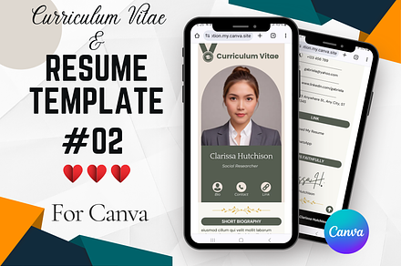 StarCV Pro-02|Canva Resume Template, a Landing Page Template by Omaikraf Studio