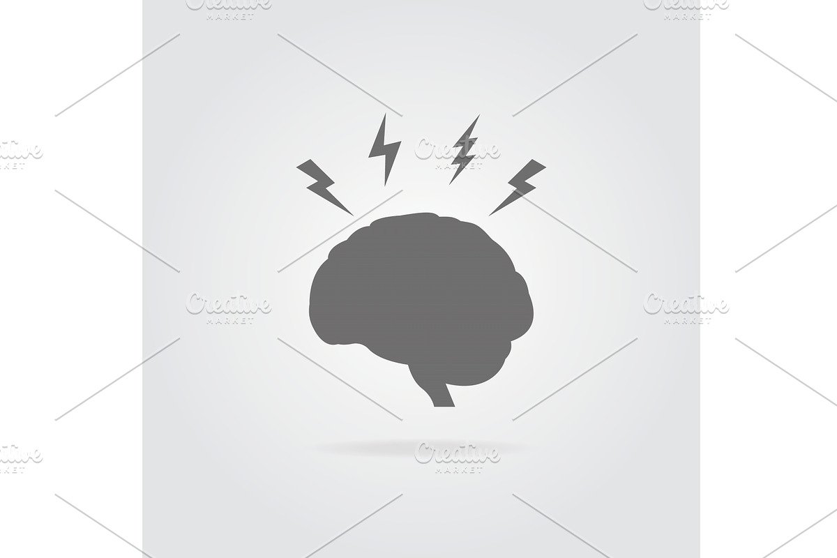 Headache and stress concept, an Object Illustration by Vector Creator