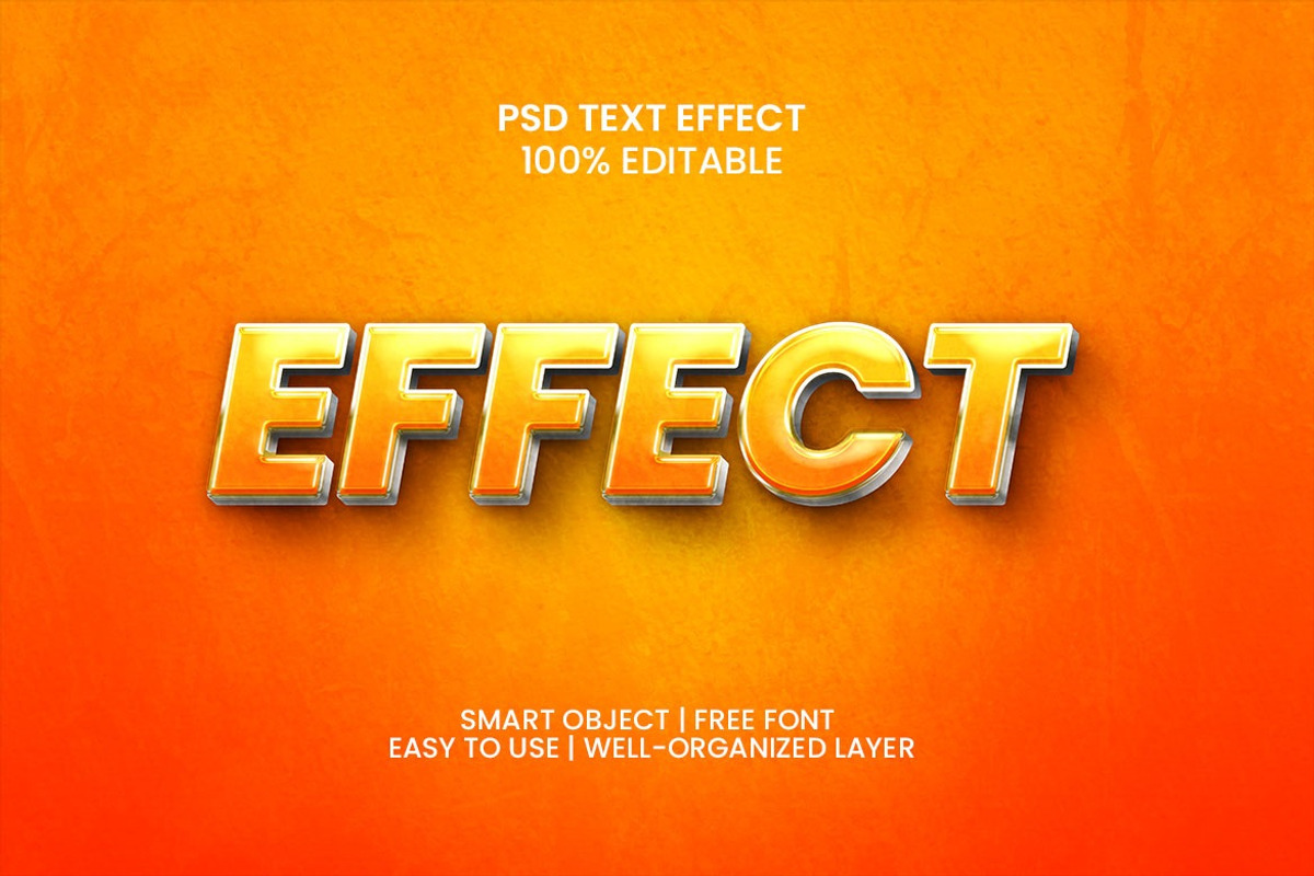 Orange - Text Effect Photoshop, a Marketing Template by INSPR STD (Photo 4 of 4)