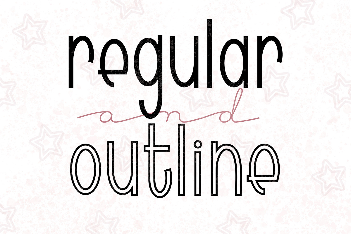 CINEMA - regular + outline, a Sans Serif Font by Dansie Design (Photo 5 of 8)