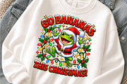 Go Bananas Funny Christmas Frog PNG, an Object Graphic by Zahyl Studio (Thumbnail 3 of 7)