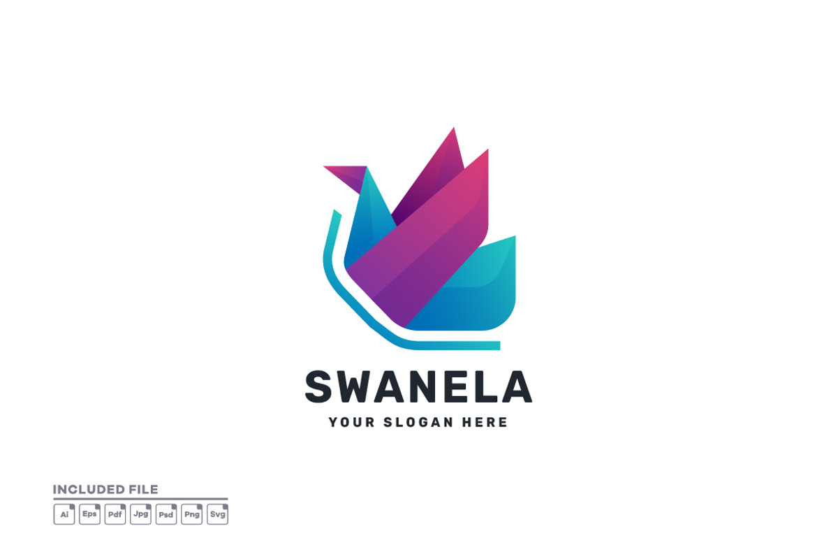 Swan Gradient Colorful Logo Vector, a Branding & Logo Template by yuanesei