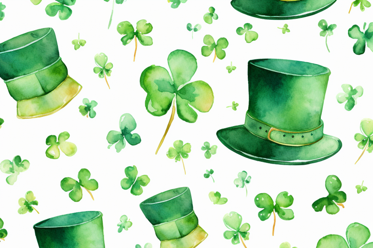 Watercolor St Patrick's Day Style, a Background Graphic by Printable Treasure (Photo 3 of 3)