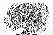 Elegant dream tree silhouette design, a Healthcare Illustration by Amazin_art (Thumbnail 14 of 49)