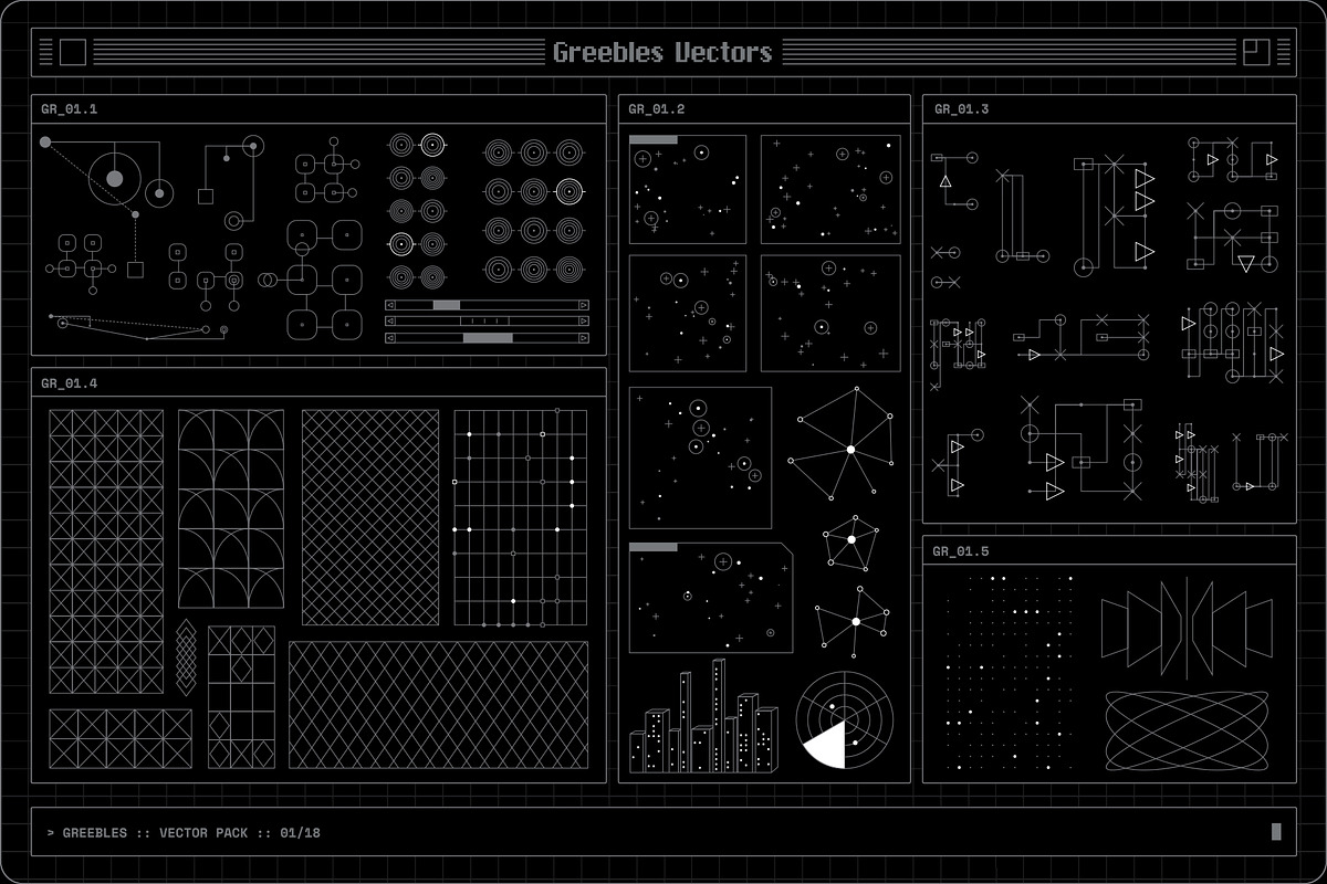 Greebles Vector Pack, an Object Graphic by MiksKS (Photo 7 of 24)