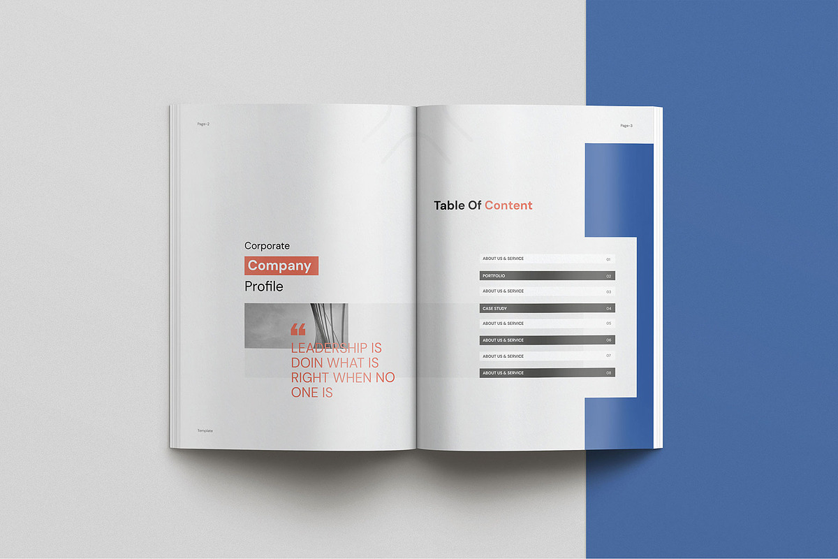 Company Profile Template, a Brochure Template by KreateTribe (Photo 5 of 7)
