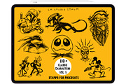 Bundle 1 Classic Character-Stamp Set, a Brush Add-On by LA Studio Sthlm (Thumbnail 6 of 17)