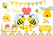 Cute Bee, Bee, Honey Bee, an Illustration by Mia's Graphic Design (Thumbnail 3 of 9)